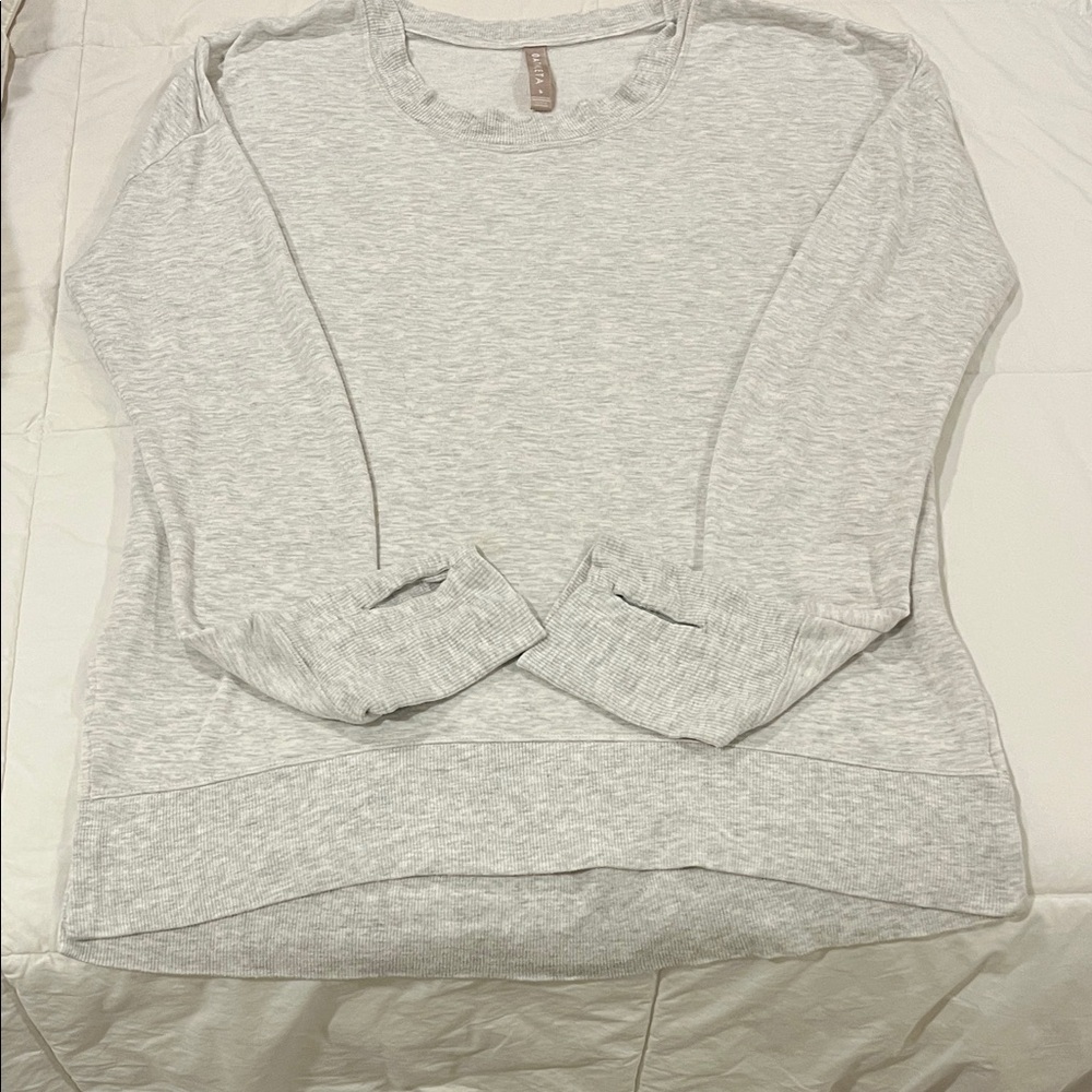 Athleta Light Gray Sweatshirt